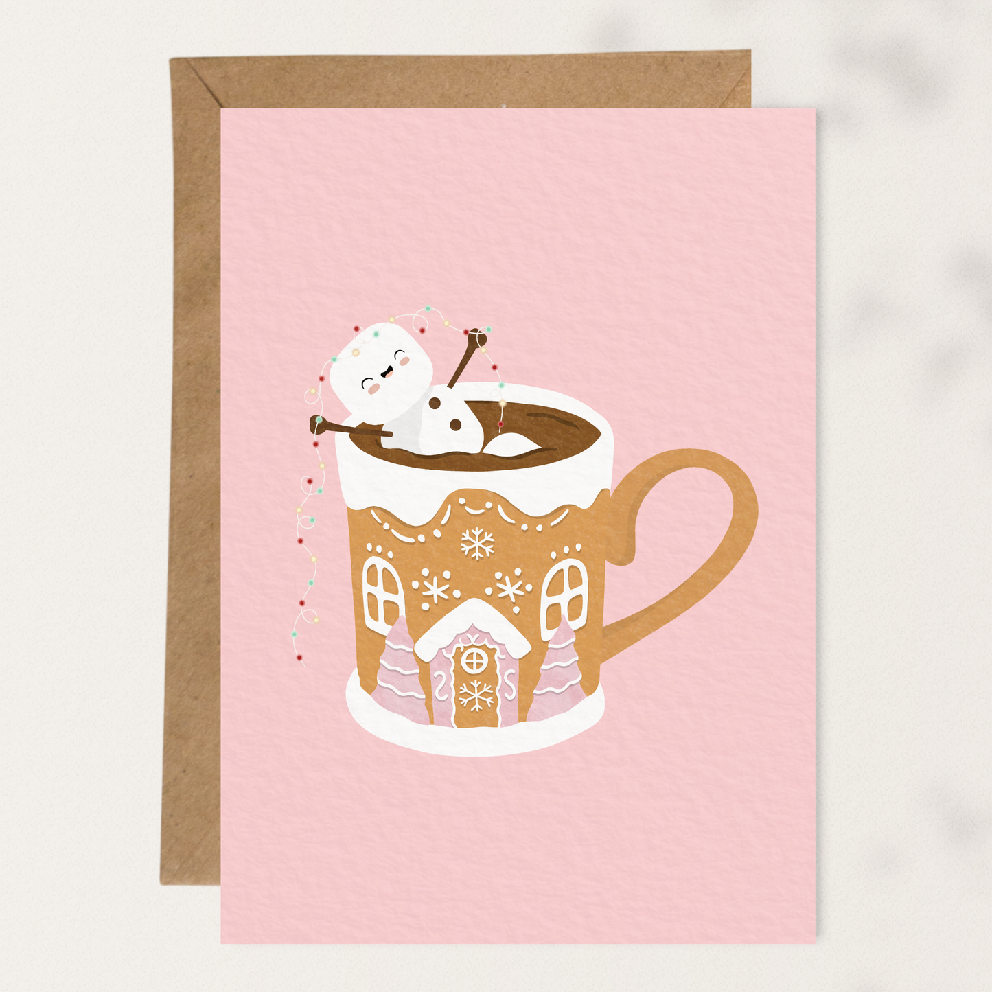 Marshmallow Bathing in Gingerbread Mug