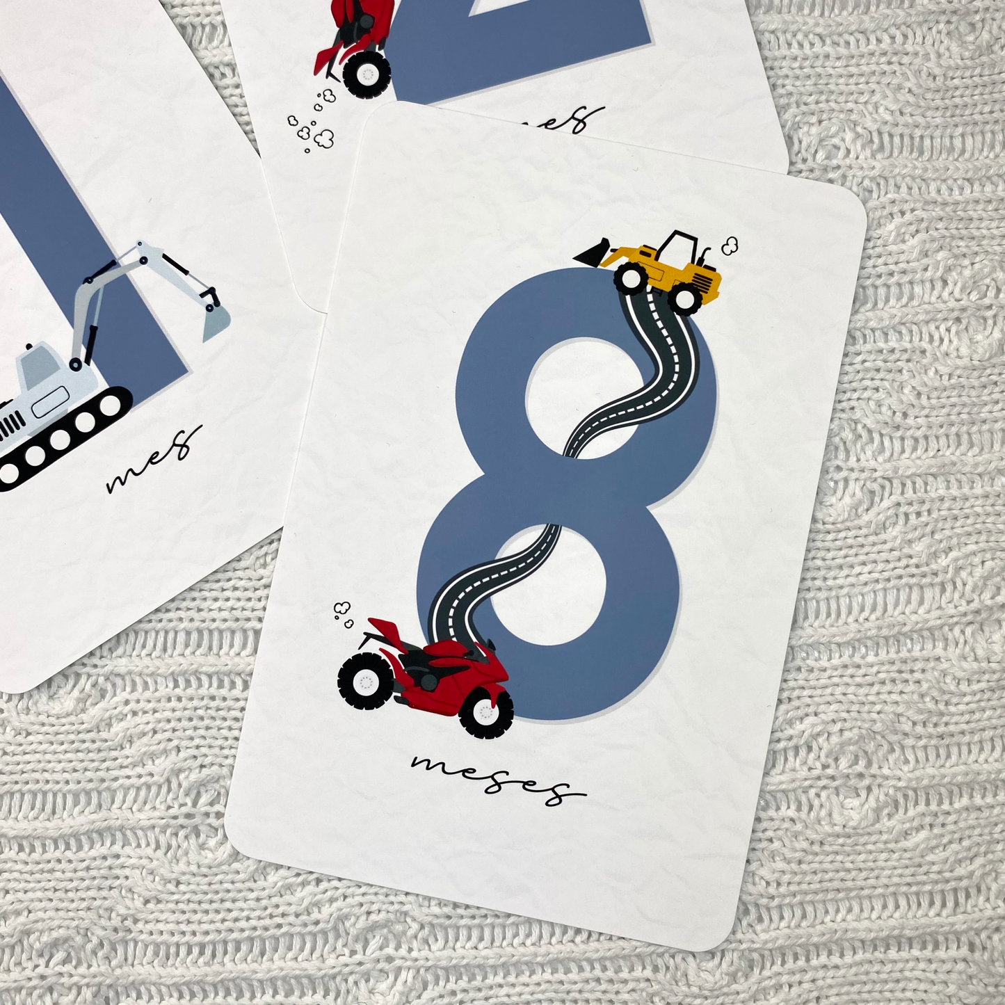 Cars Monthly Milestone Cards
