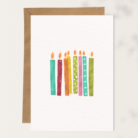 Colorful Birthday Candles