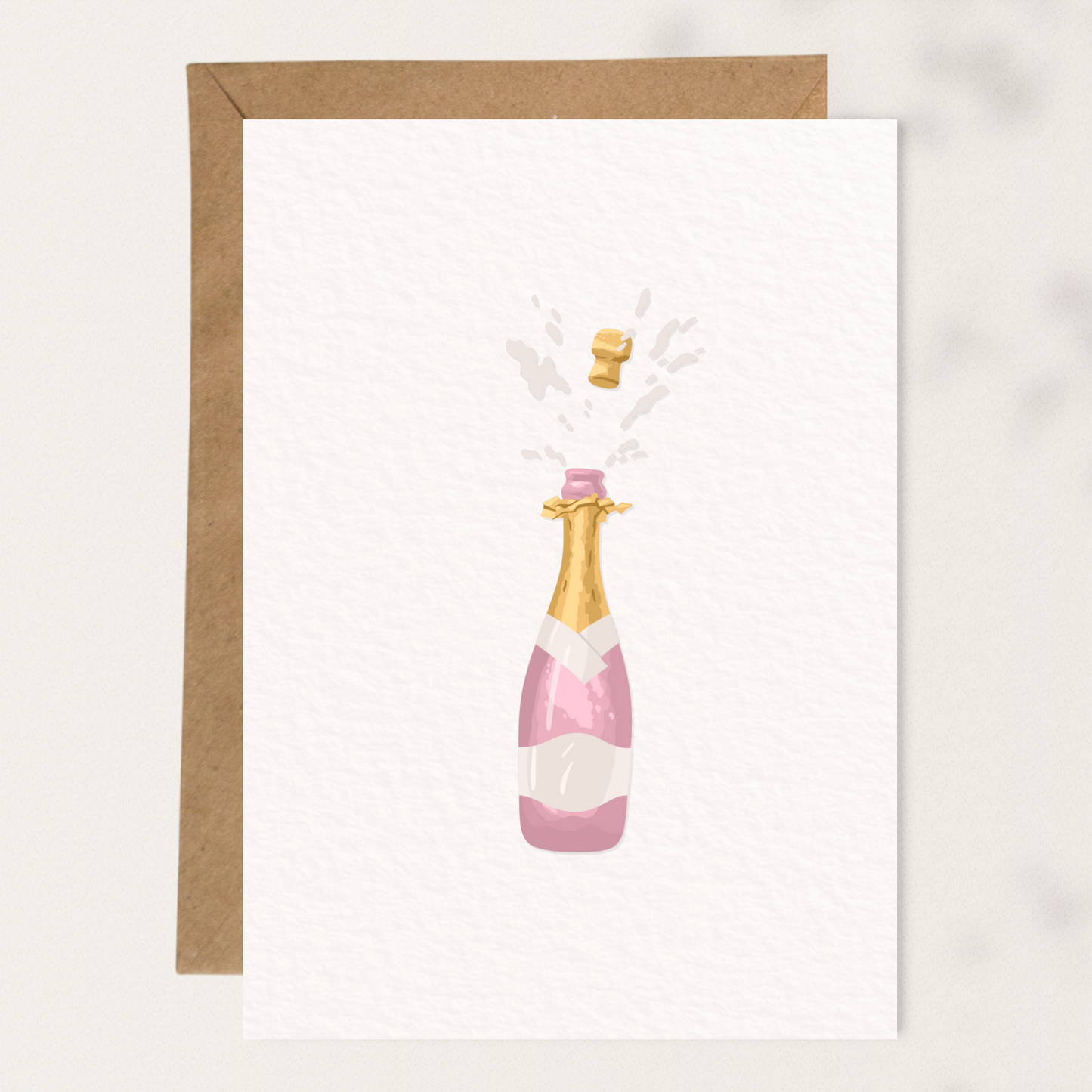 Pink Champagne Bottle